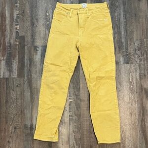 J. Crew Mustard Corduroy Trousers